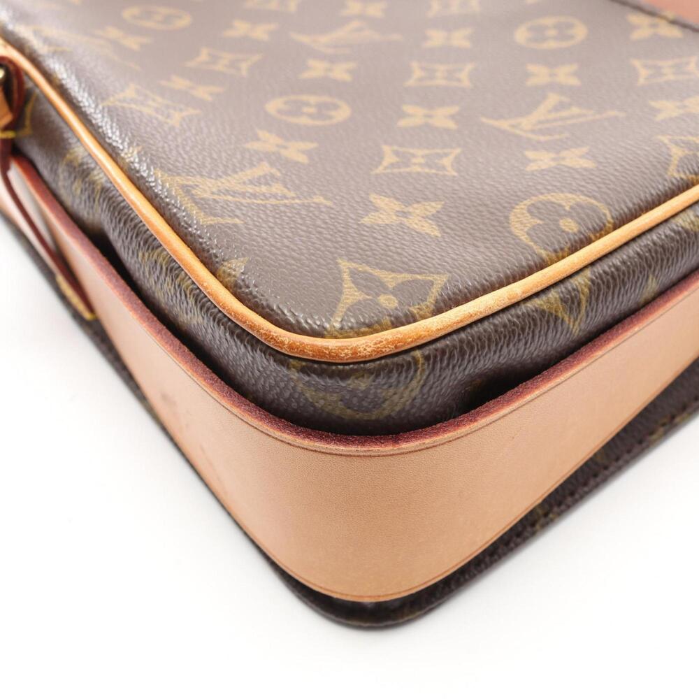 LOUIS VUITTON Authentic Brown Monogram Leather Shoulder Bag - Picture 9 of 11
